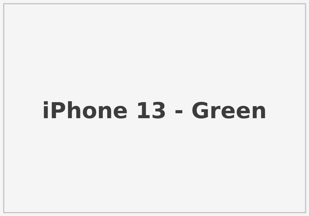 iPhone 13 Green