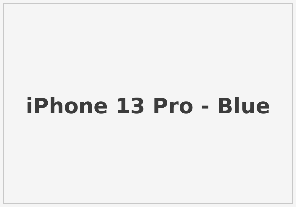 iPhone 13 Pro Blue